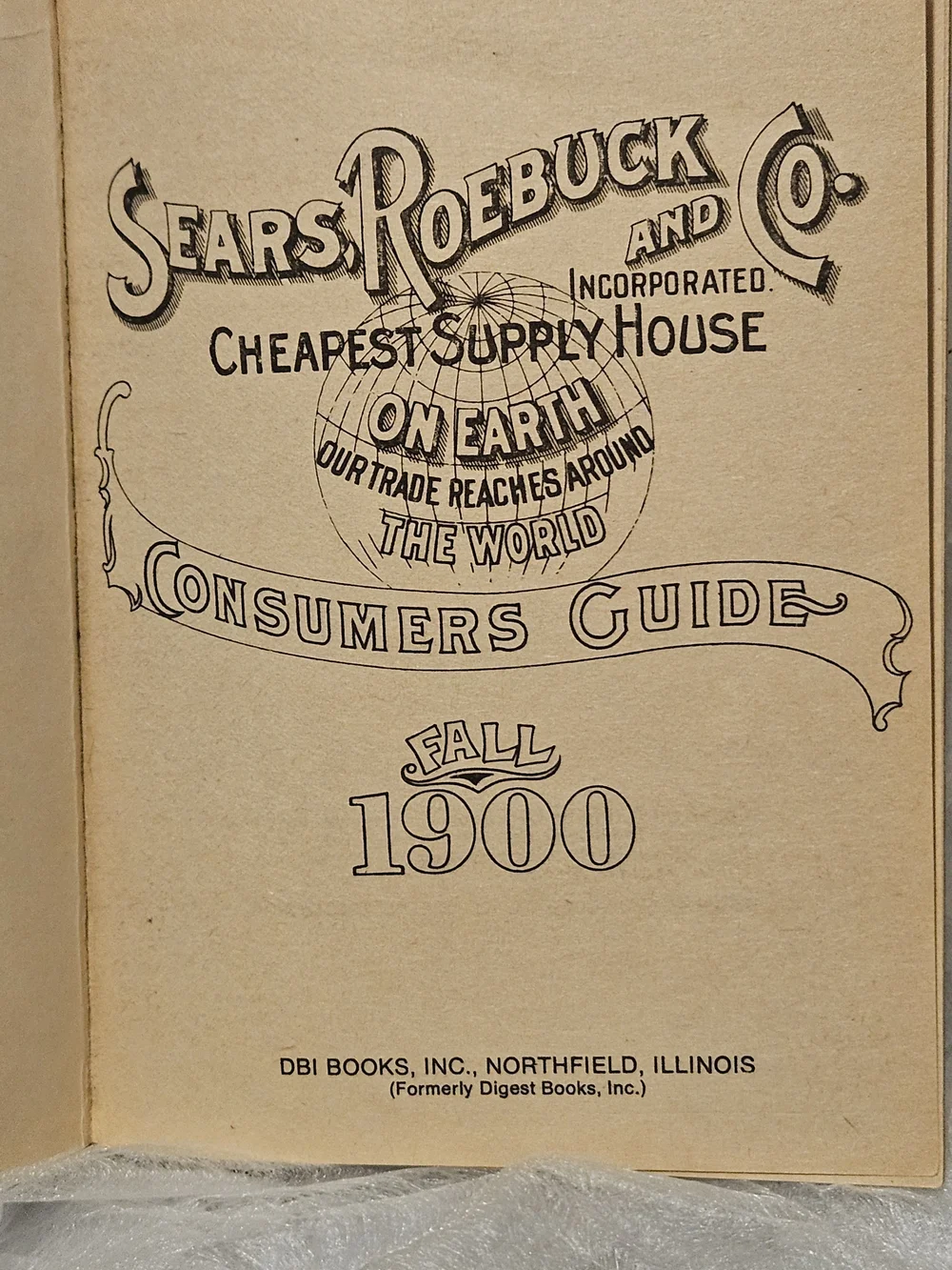 1970 Vintage Miniature Reproduction of the Sears, Roebuck and Co. Fall Catalog
